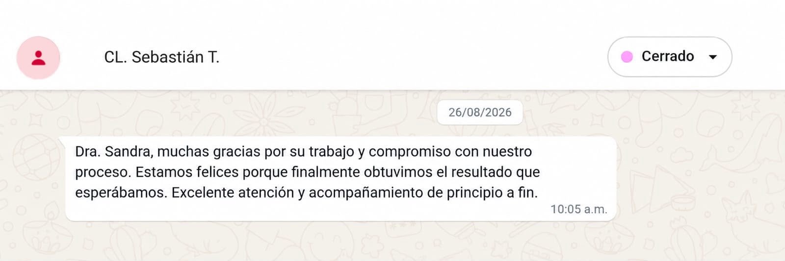 Conversación real con una clienta